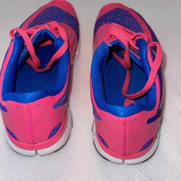 EC Nike Free 5.0 V4 Hyper Pink/Cobalt Blue 511281-605 Running Shoe Womens Size 7 - Picture 5 of 9
